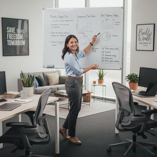 Egy személy, aki megtakarítási szokásokat tanulmányoz egy jegyzetfüzetben.